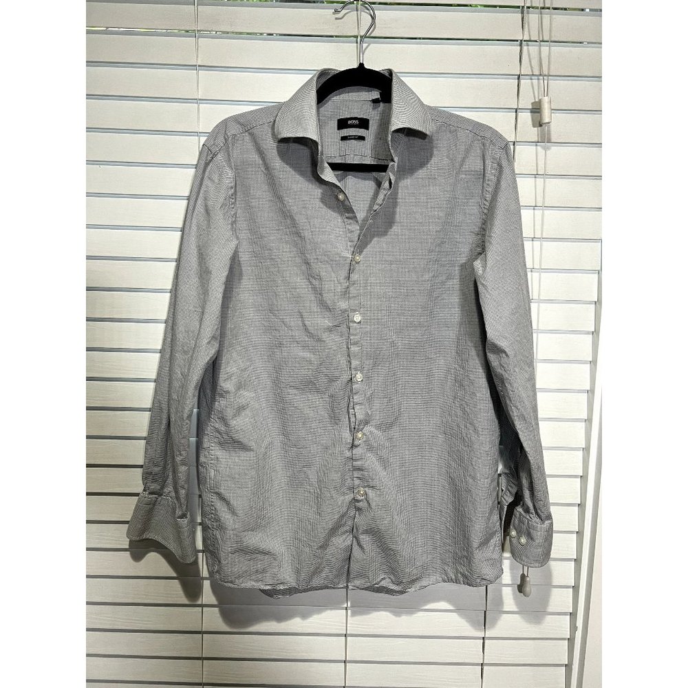 Hugo Boss Long Sleeve Button Up Shirt -‎ Size 15.5